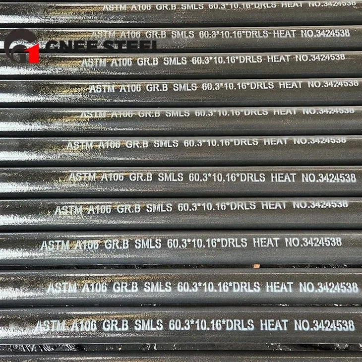 Tube sous pression sans soudure ASTM A106 de catégorie B